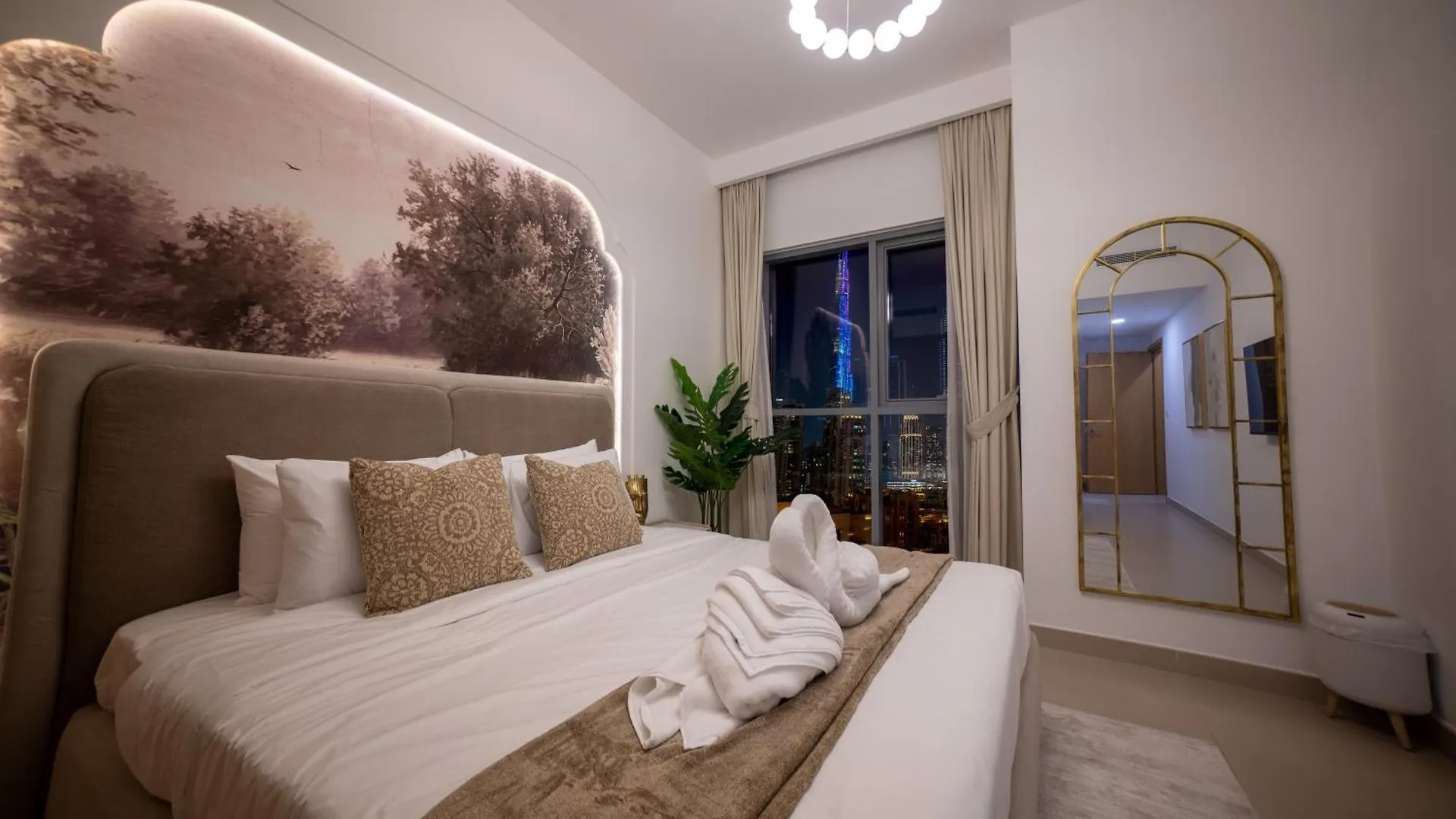 Apartmán Lavish Saafe House With Full Burj Khalifa View From All Rooms - Amazing Balcony Setup - Infinity Pool - Near Dubai Mall Downtown